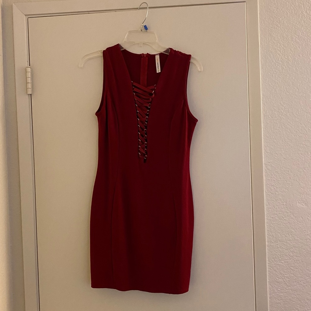Right red dress